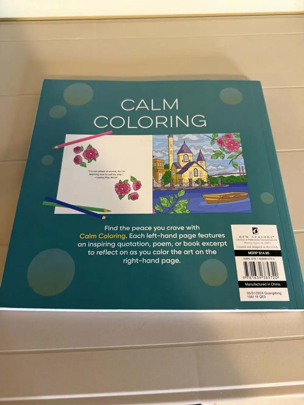 New Seasons Calm Coloring Adult Stress Relief Activity Book